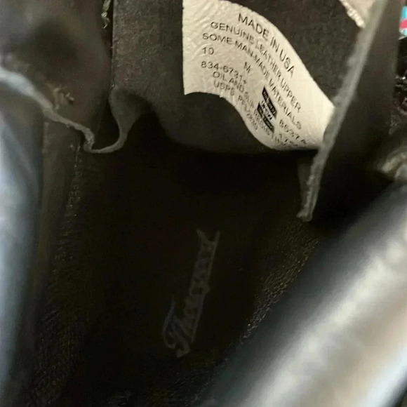 NWOT  Thorogood black leather boots - Picture 6 of 8